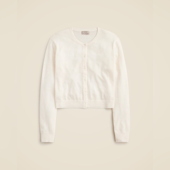 NWT J.crew Featherweight cashmere shrunken cardigan sweater - Picture 5 of 9